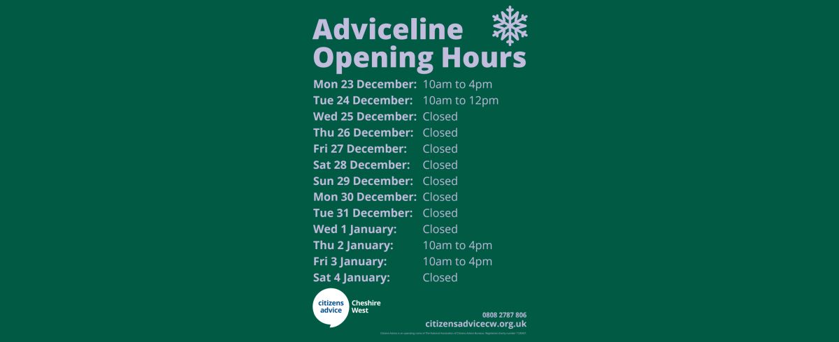 Festive Opening Hours 2024