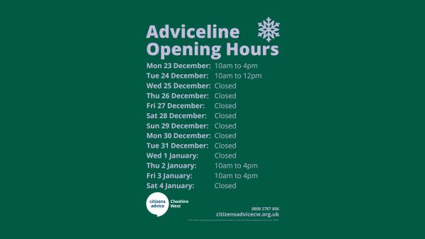 Festive Opening Hours 2024 